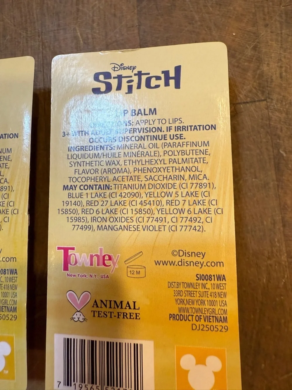Disney Stitch Lip Balm Twin Pack - Blue, Pink, Purple Brand NEW